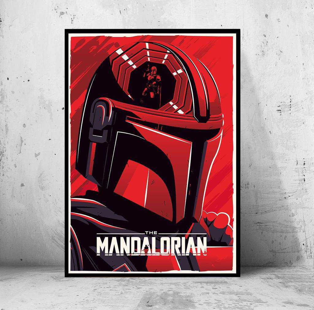 Постер "the Mandalorian" (Мандалорец / Звездные Войны / Star Wars)