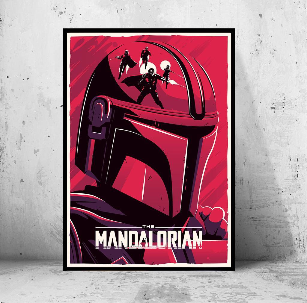 Постер "the Mandalorian" (Мандалорец / Звездные Войны / Star Wars)