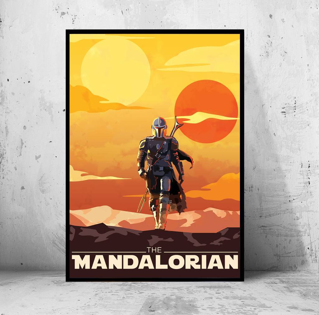 Постер "the Mandalorian" (Мандалорец / Звездные Войны / Star Wars)