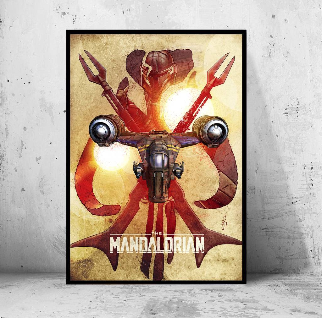Постер "the Mandalorian" (Мандалорец / Звездные Войны / Star Wars)