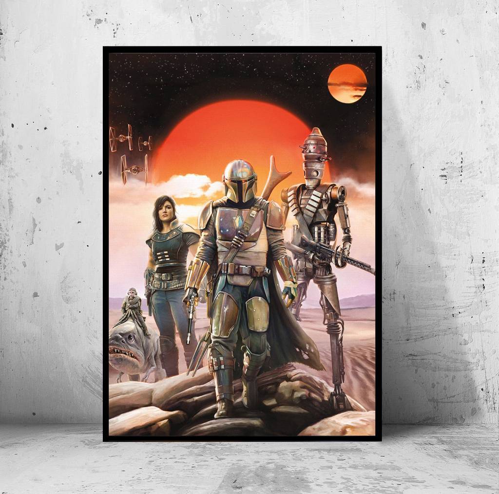 Постер "the Mandalorian" (Мандалорец / Звездные Войны / Star Wars)