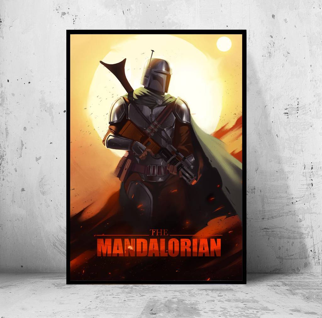 Постер "the Mandalorian" (Мандалорец / Звездные Войны / Star Wars)