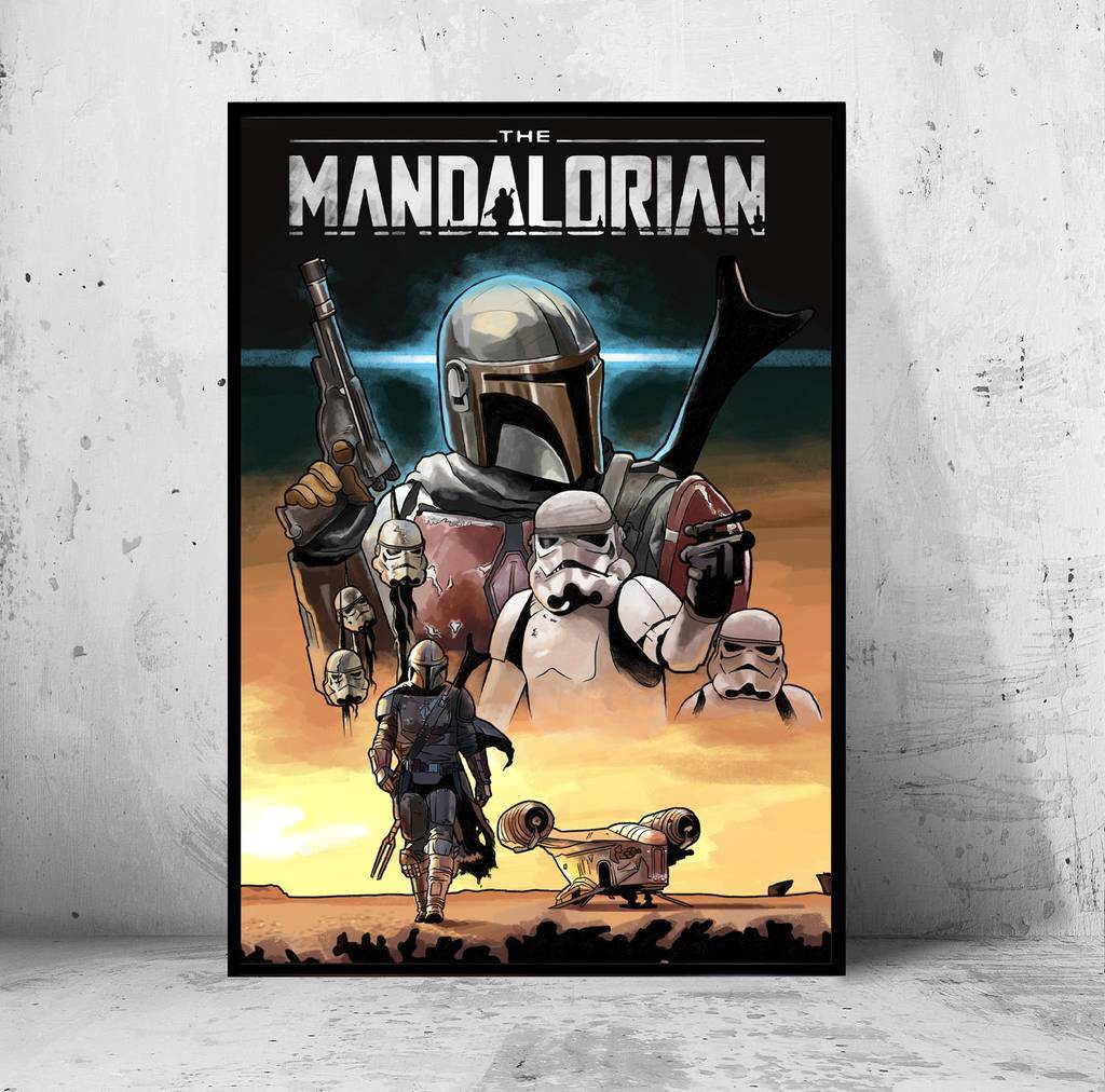 Постер "the Mandalorian" (Мандалорец / Звездные Войны / Star Wars)