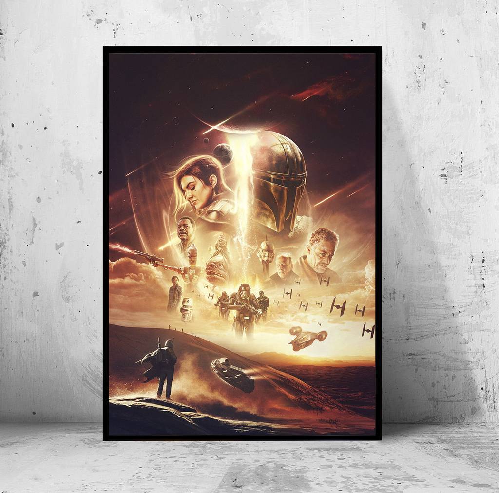 Постер "the Mandalorian" (Мандалорец / Звездные Войны / Star Wars)