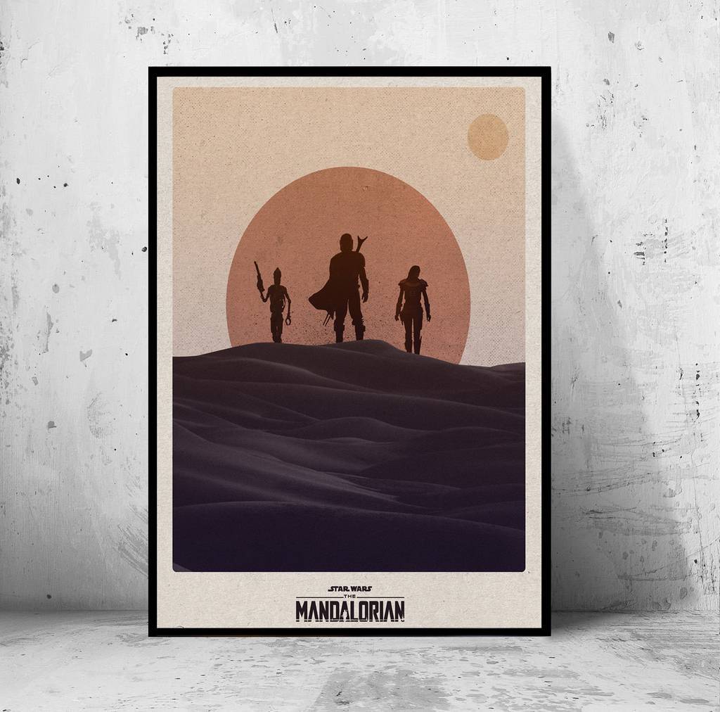 Постер "the Mandalorian" (Мандалорец / Звездные Войны / Star Wars)