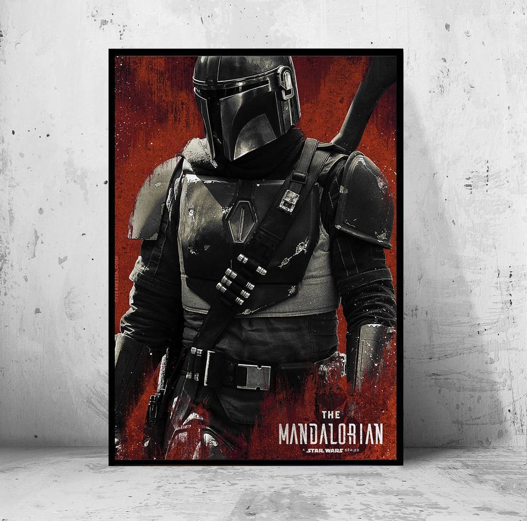 Постер "the Mandalorian" (Мандалорец / Звездные Войны / Star Wars)