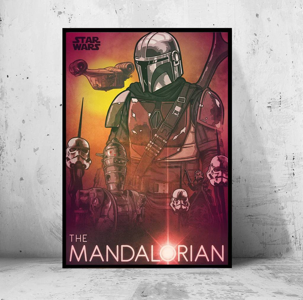 Постер "the Mandalorian" (Мандалорец / Звездные Войны / Star Wars)