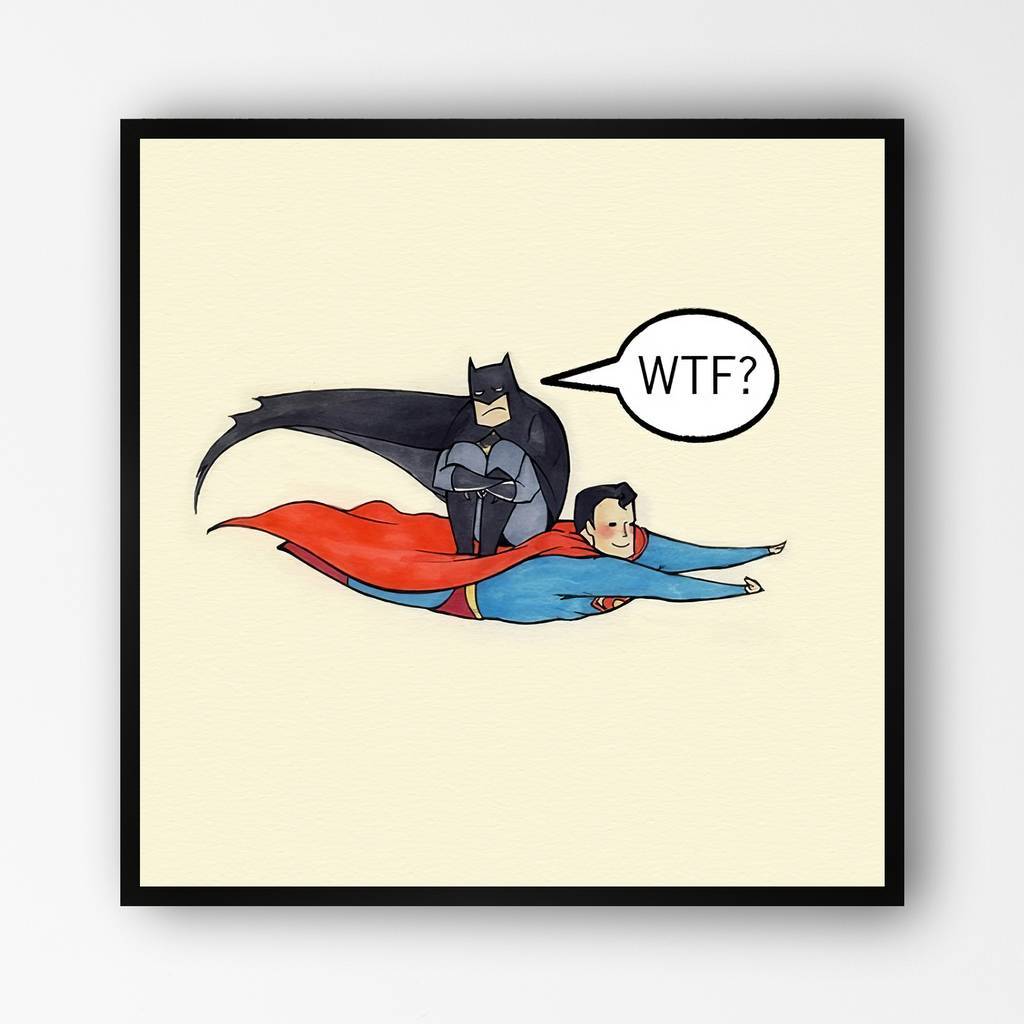 Постер "Batman and Superman / Бэтмен и Супермен"