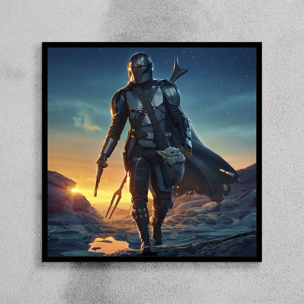 Постер "the Mandalorian" (Мандалорец / Звездные Войны / Star Wars)
