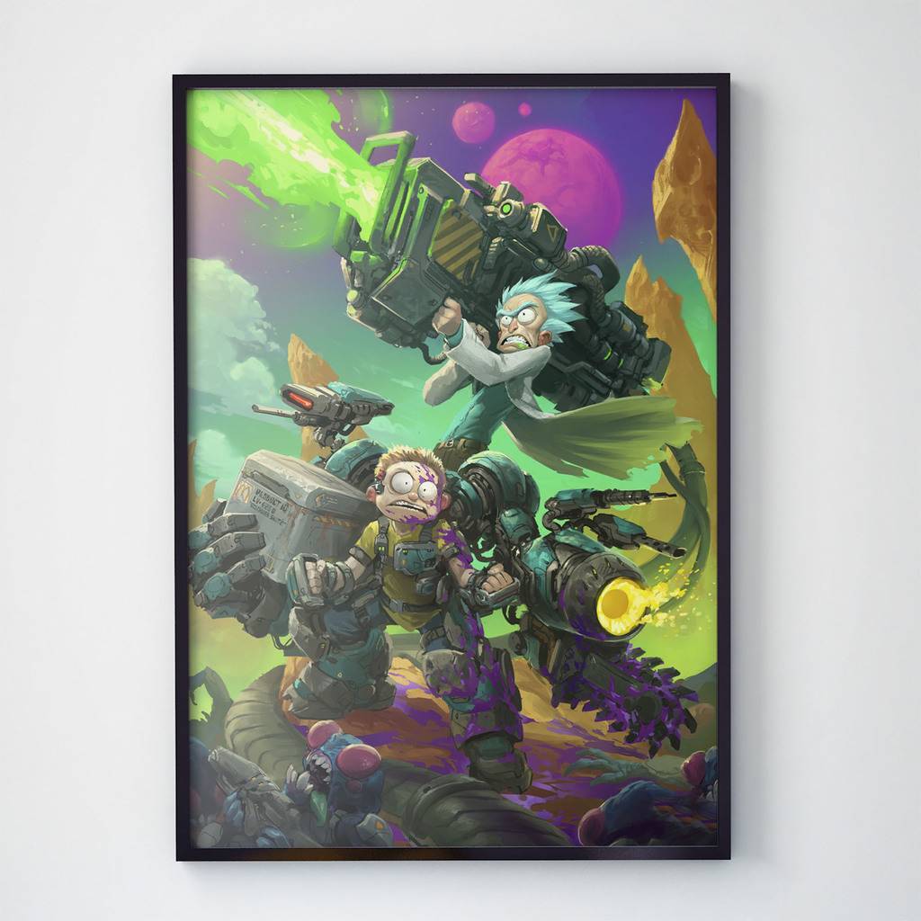 Постер "Rick and Morty / Рик и Морти" (RM1008)