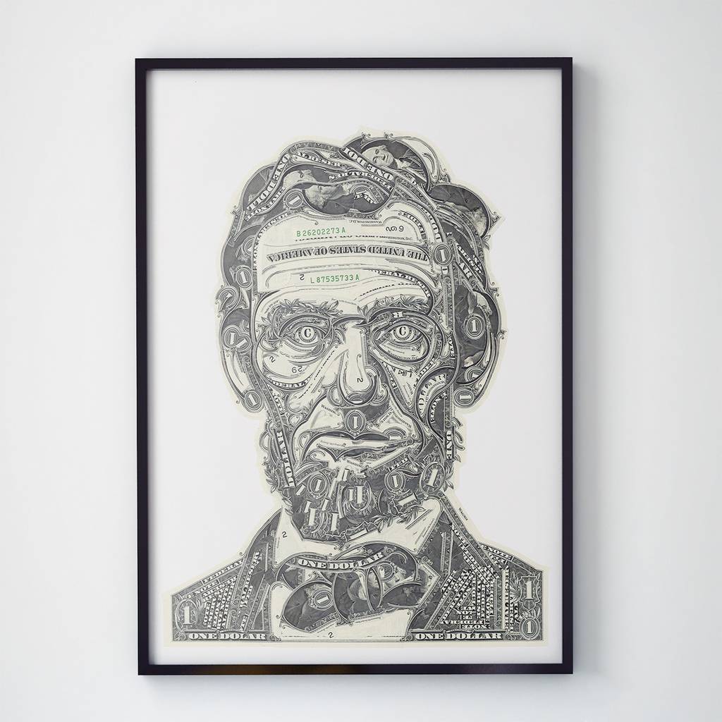 Постер Деньги Авраам Линкольн