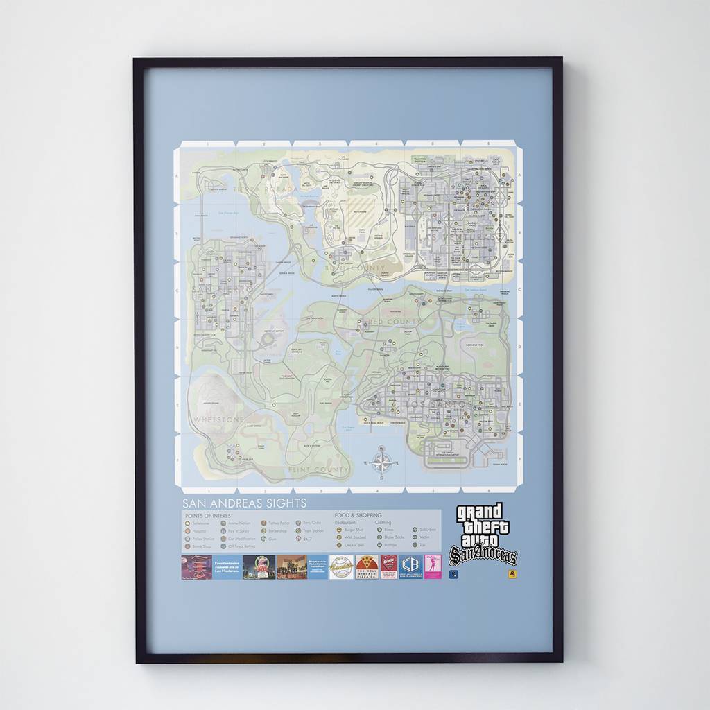 Постер GTA San Andreas SA13004