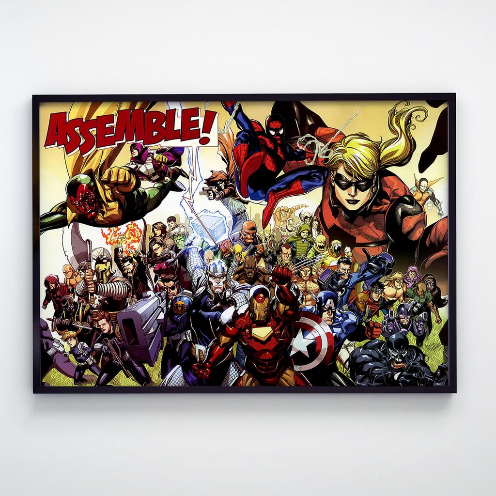 Постер Marvel: Assemble / Марвел: Общий сбор QA1001