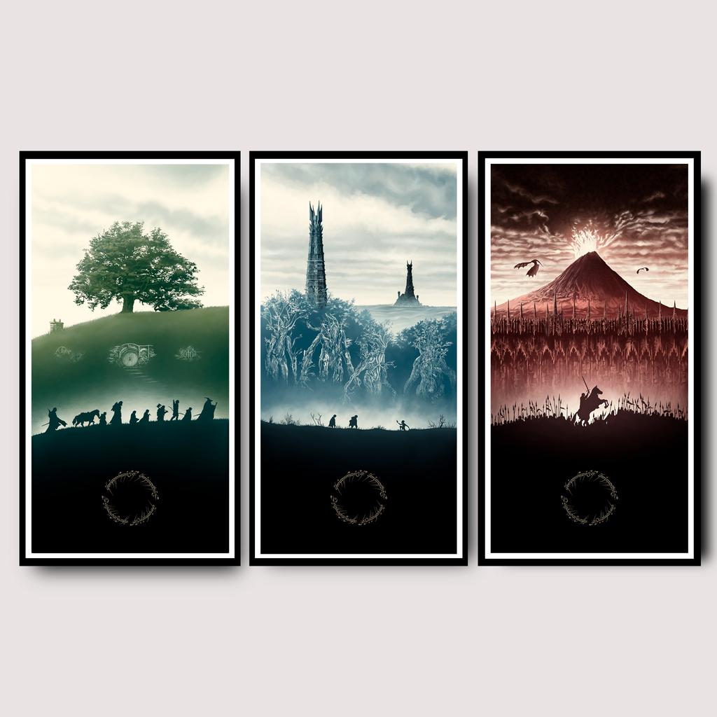 Постер триптих Властелин Колец (The Lord of the Rings) LR1040