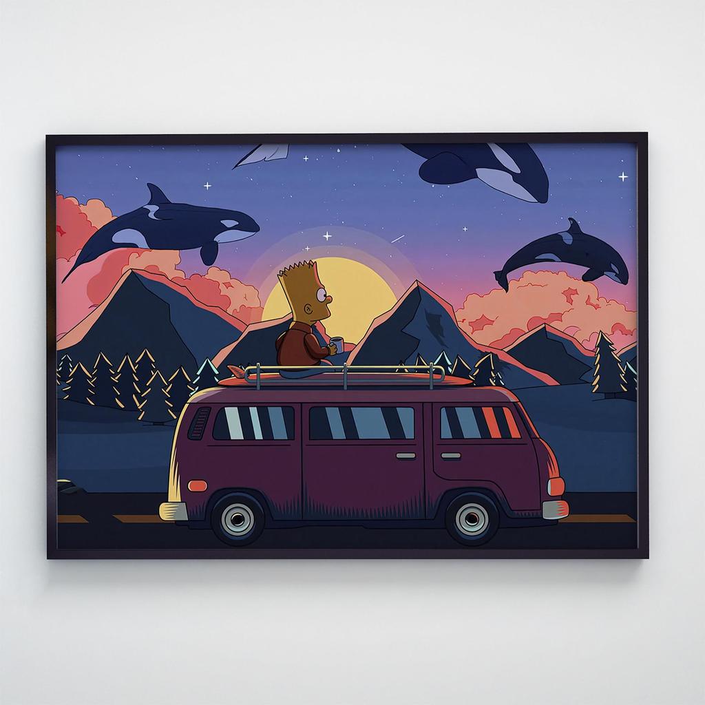 Постер Наукова Фантастика Симпсоны (Sci-Fi) SFI380