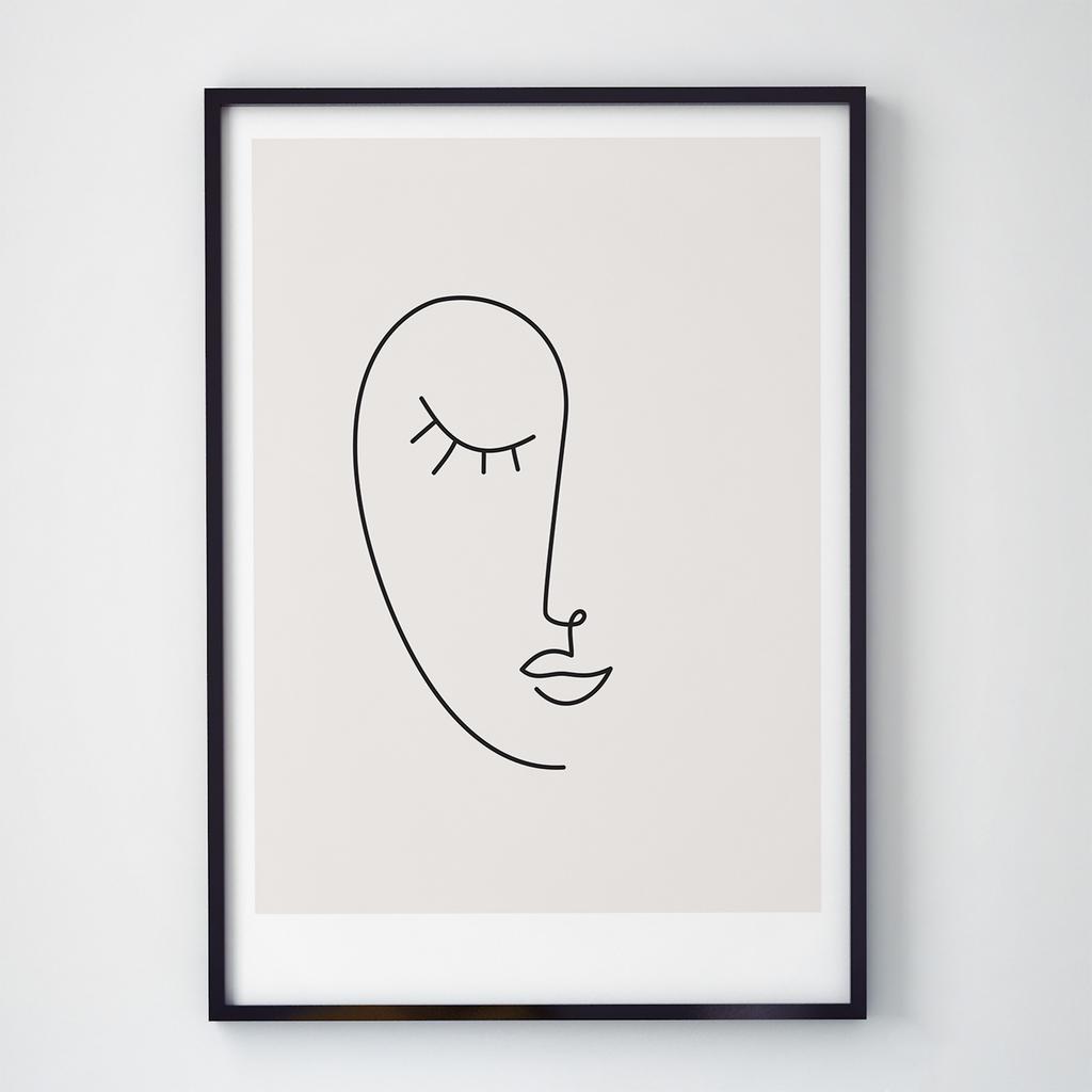 Постер Лінії Лице LC1002