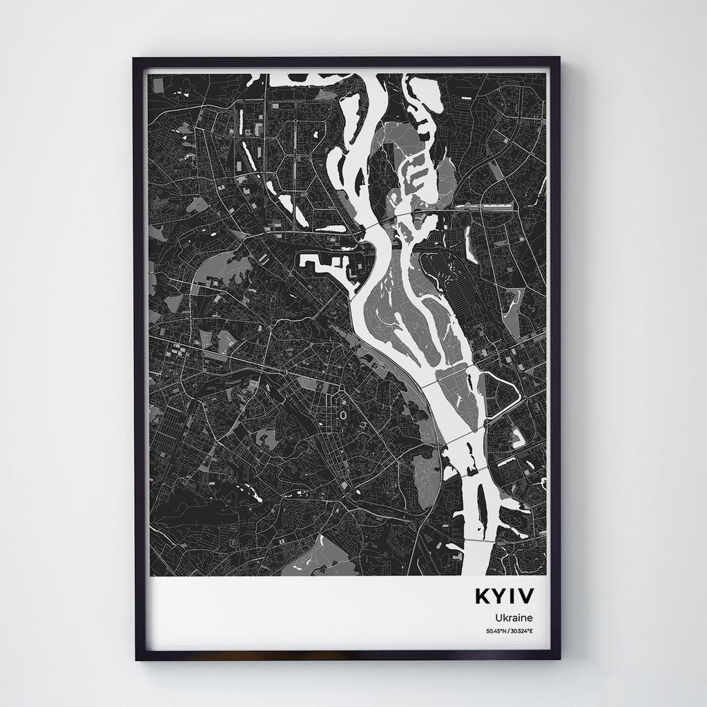 Постер Мапа Києва MW1007