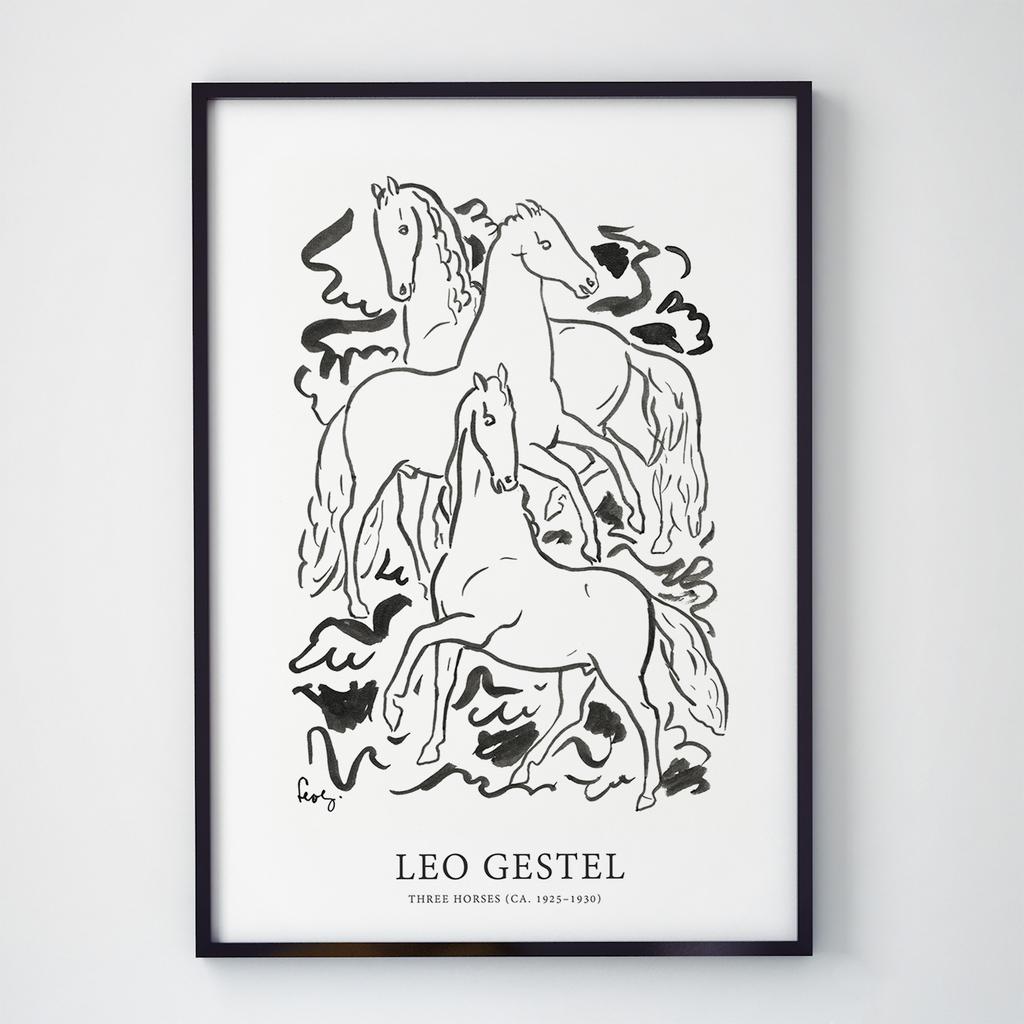 Постер з тваринами Коні A004