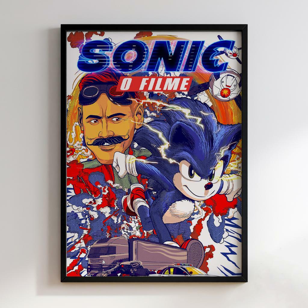 Постер Sonic: the Hedgehog (Сонік) SH012