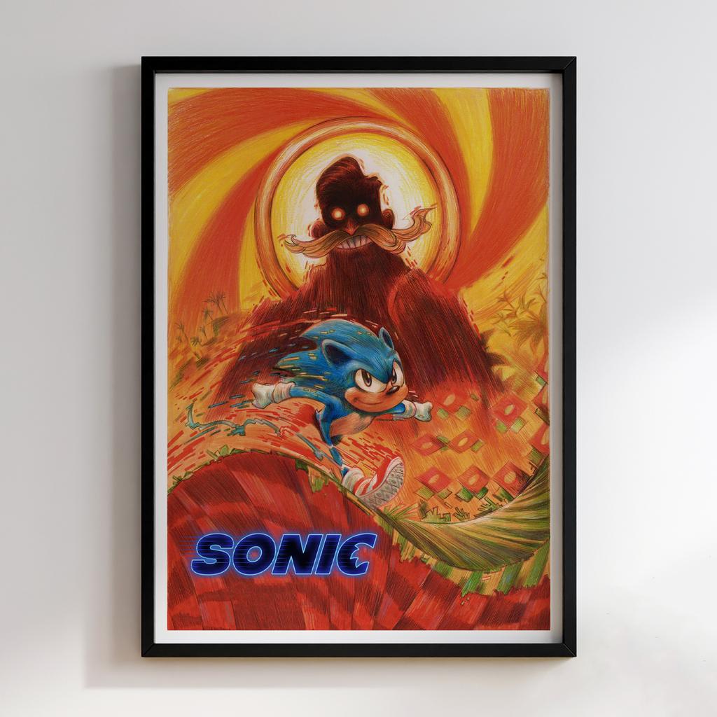 Постер Sonic: the Hedgehog (Сонік) SH038
