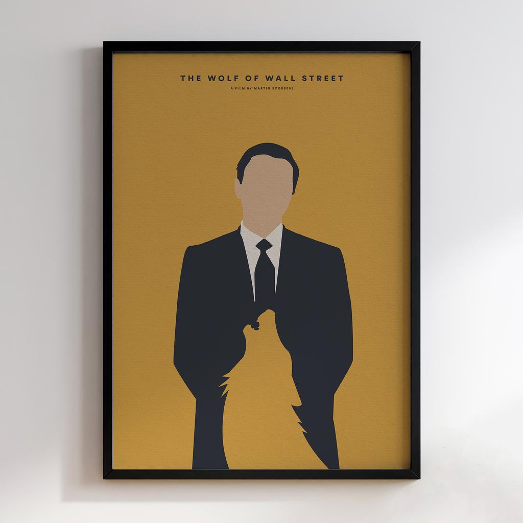 Мінімалістичний постер Вовк з Волл-Стріт (The Wolf of Wall Street) WS06