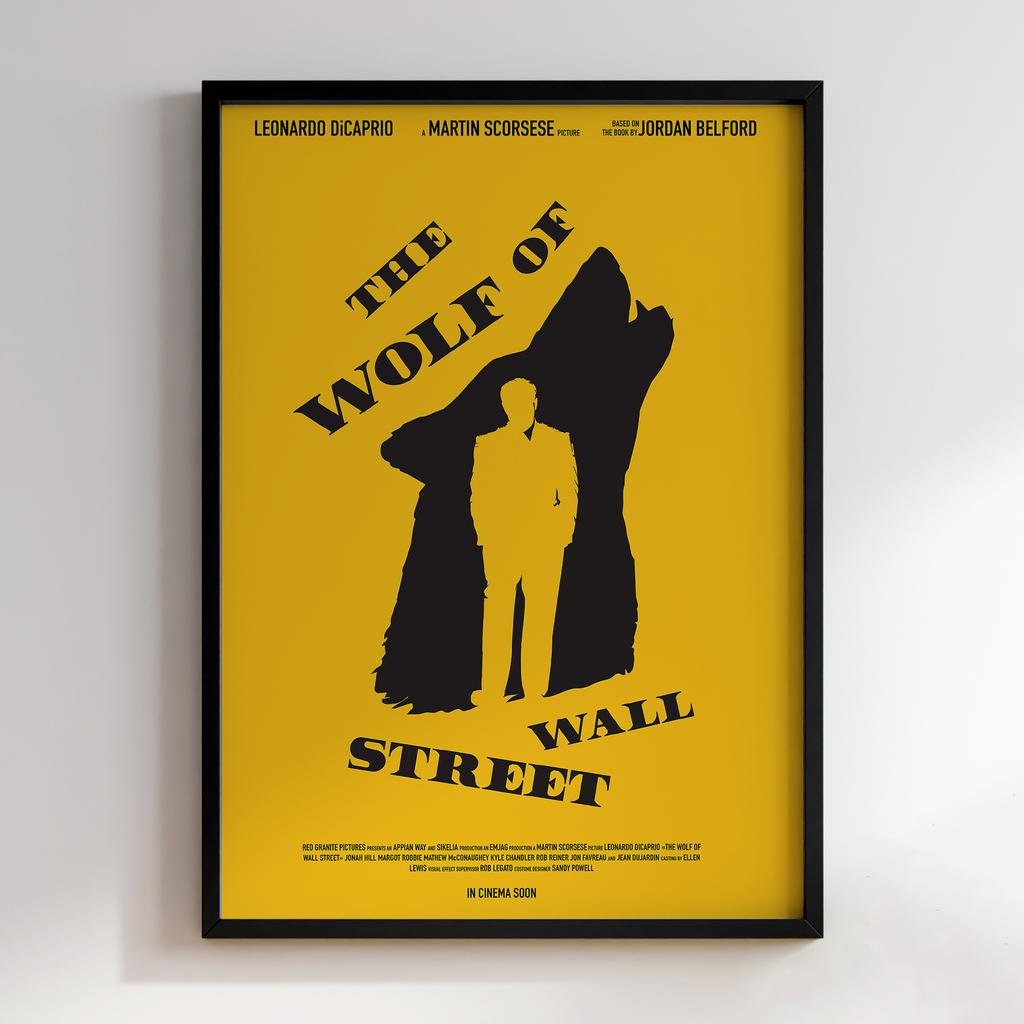 Мінімалістичний постер Вовк з Волл-Стріт (The Wolf of Wall Street) WS11