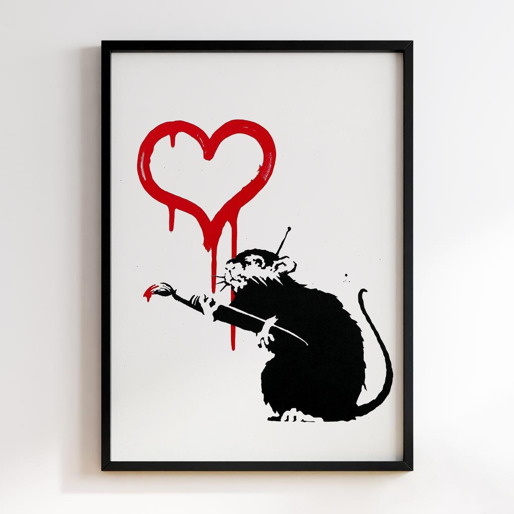 Постер Banksy Love Rat