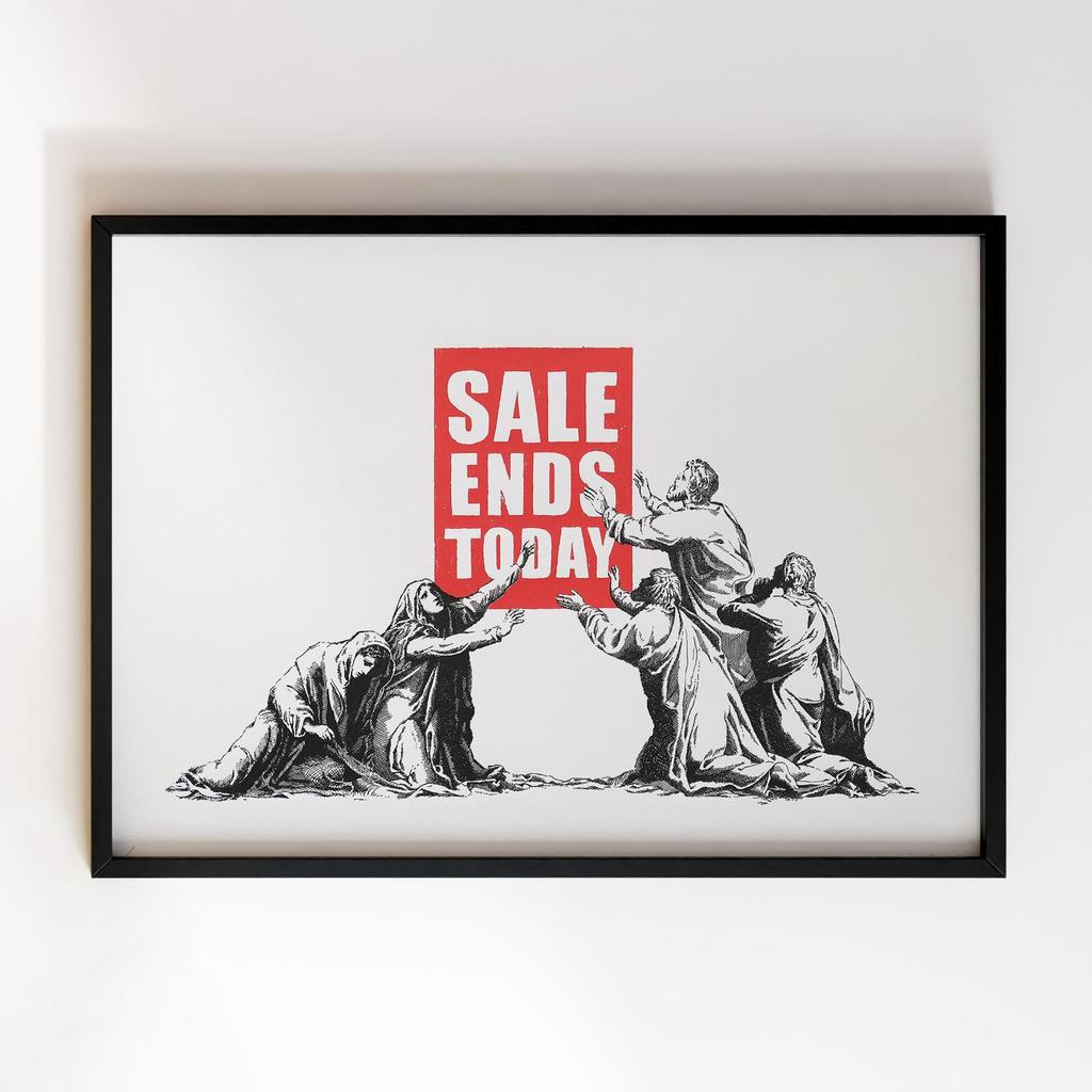Постер Banksy Sale Ends
