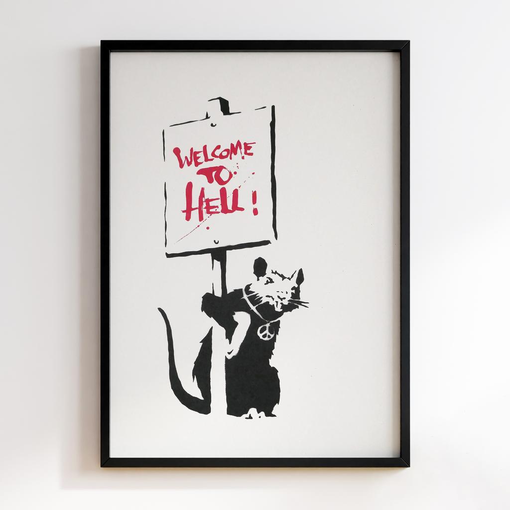 Постер Banksy Welcome To Hell