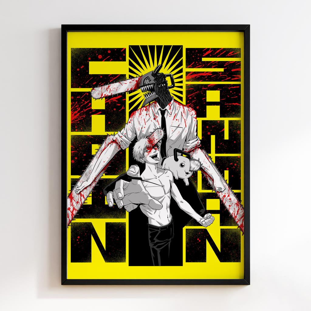 Постер Людина-Бензопила (Chainsaw Man) HM12