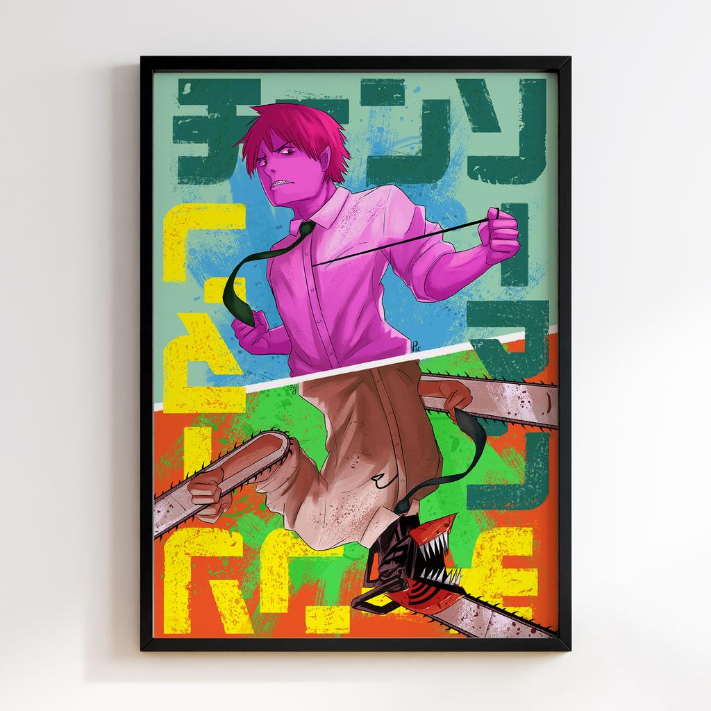 Постер Людина-Бензопила (Chainsaw Man) HM19