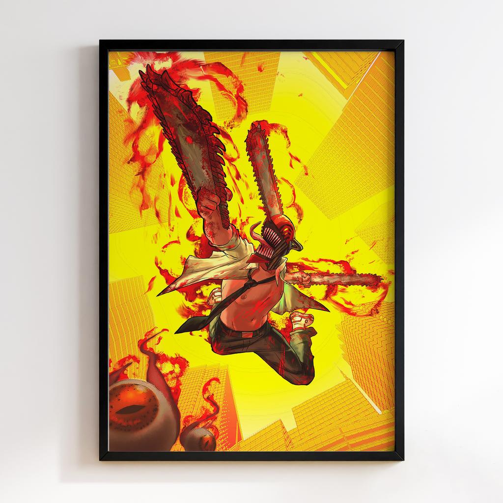 Постер Людина-Бензопила (Chainsaw Man) HM32