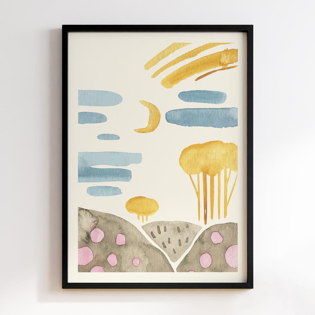 Постер Бохо Природа (Boho Nature) BW01