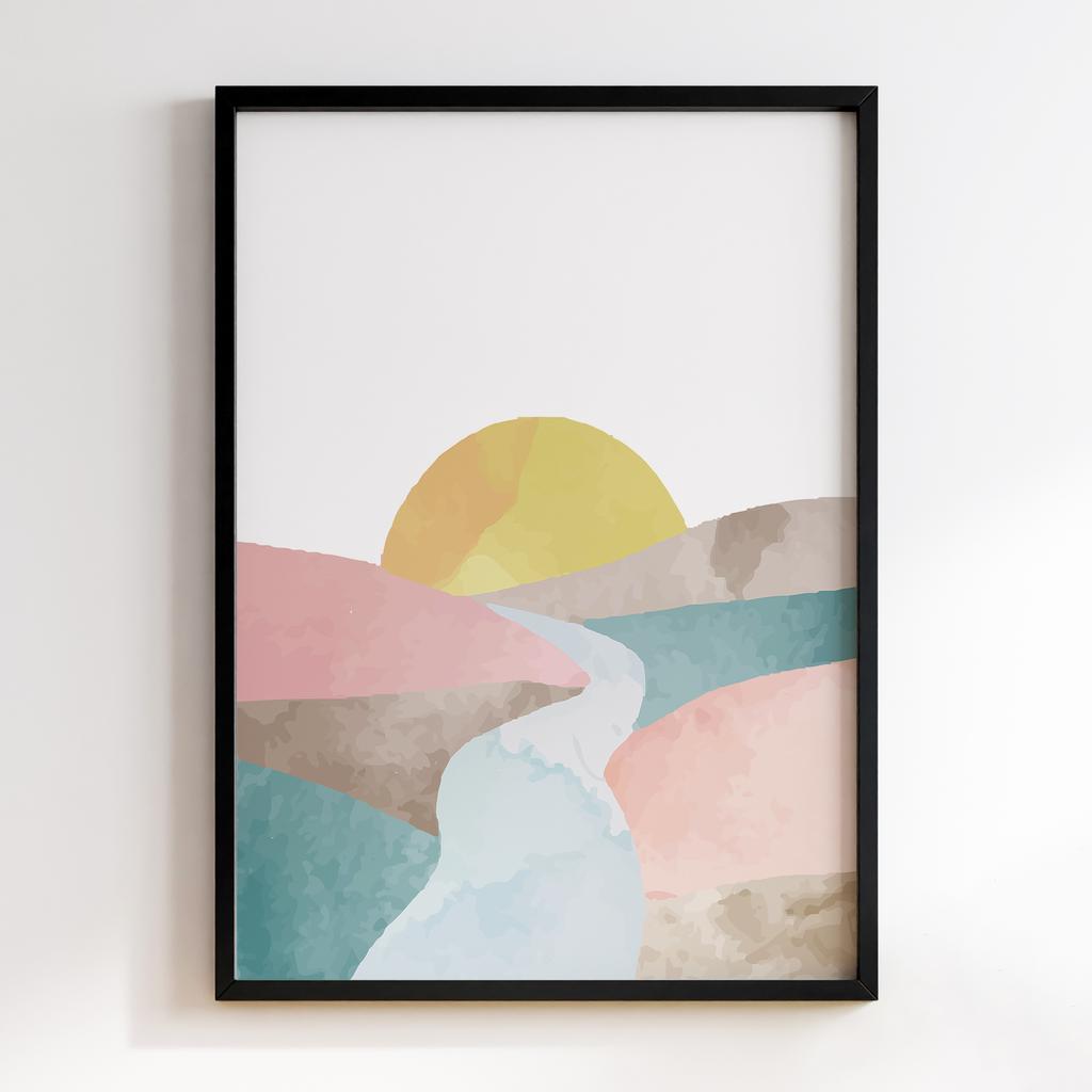 Постер Бохо Природа (Boho Nature) BW16