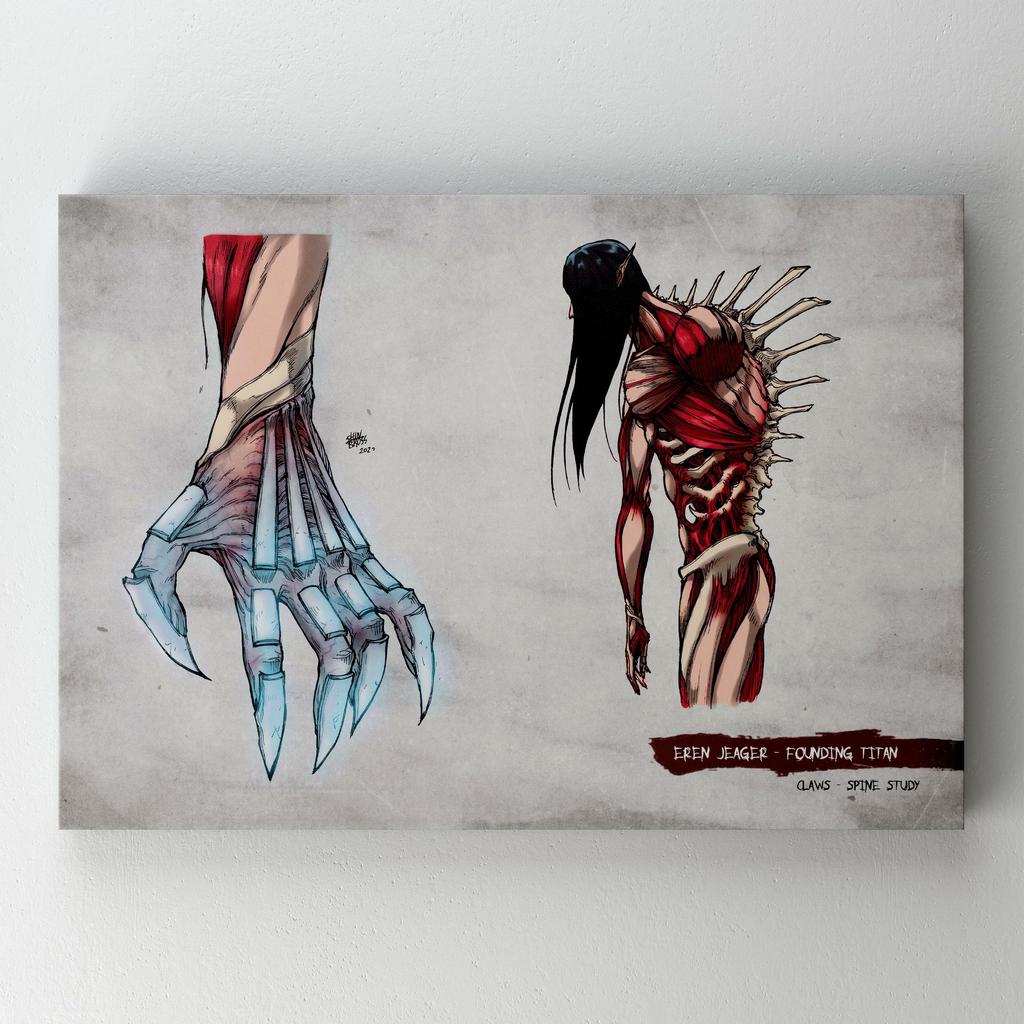 Картина на полотні Атака Титанів (Attack on Titan) AQ23