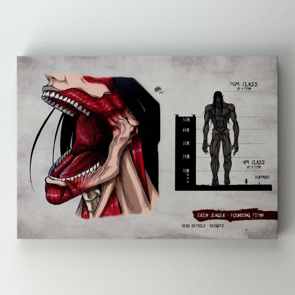 Картина на полотні Атака Титанів (Attack on Titan) AQ24