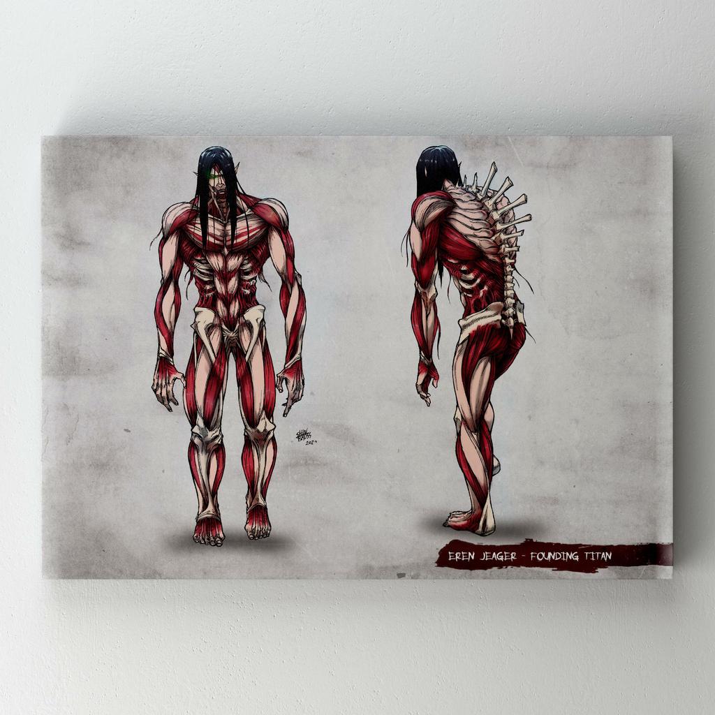 Картина на полотні Атака Титанів (Attack on Titan) AQ25