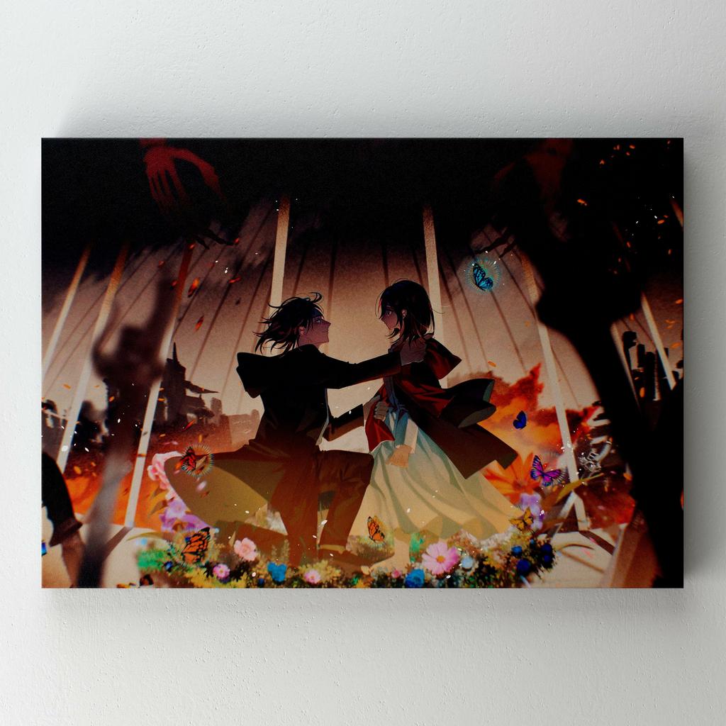 Картина на полотні Атака Титанів (Attack on Titan) AQ27