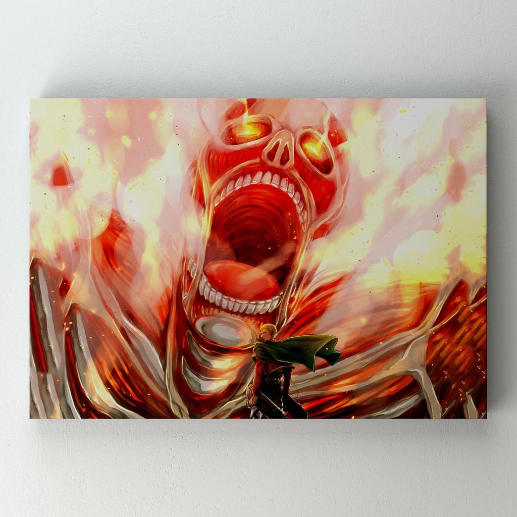 Картина на полотні Атака Титанів (Attack on Titan) AQ33