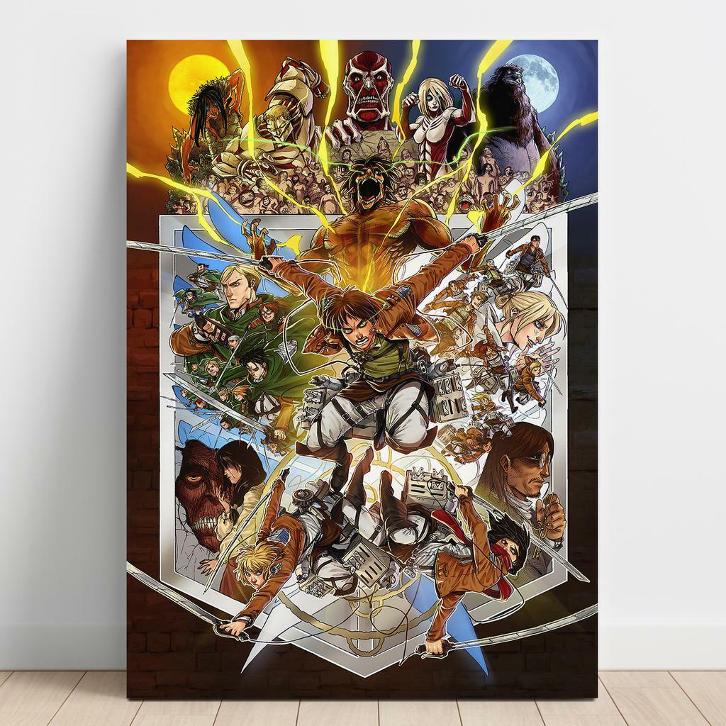 Картина на полотні Атака Титанів (Attack on Titan) AQ41