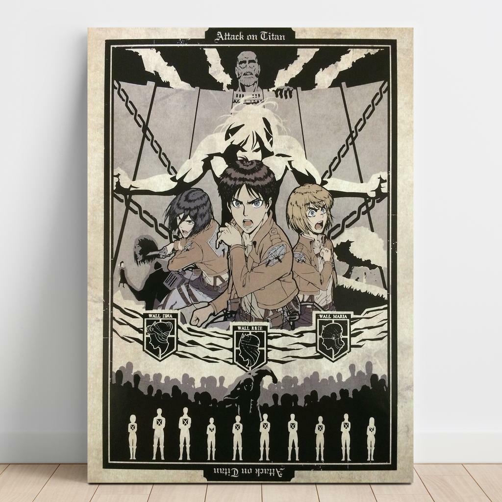 Картина на полотні Атака Титанів (Attack on Titan) AQ51