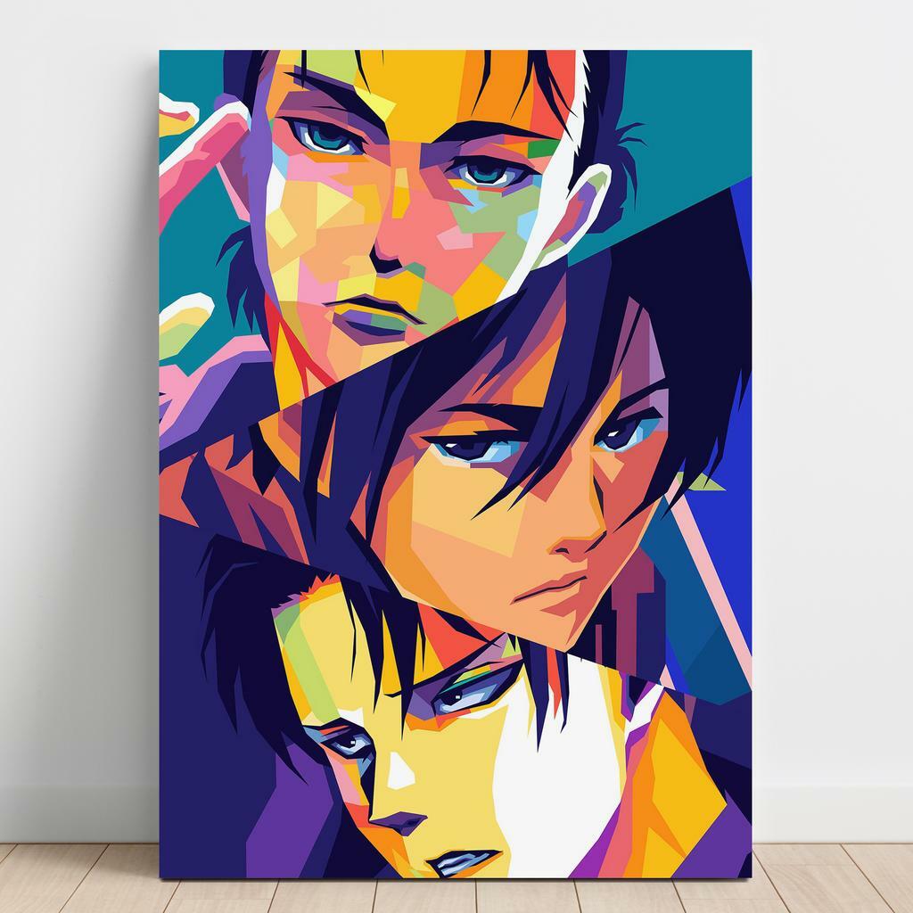 Картина на полотні Атака Титанів (Attack on Titan) AQ53