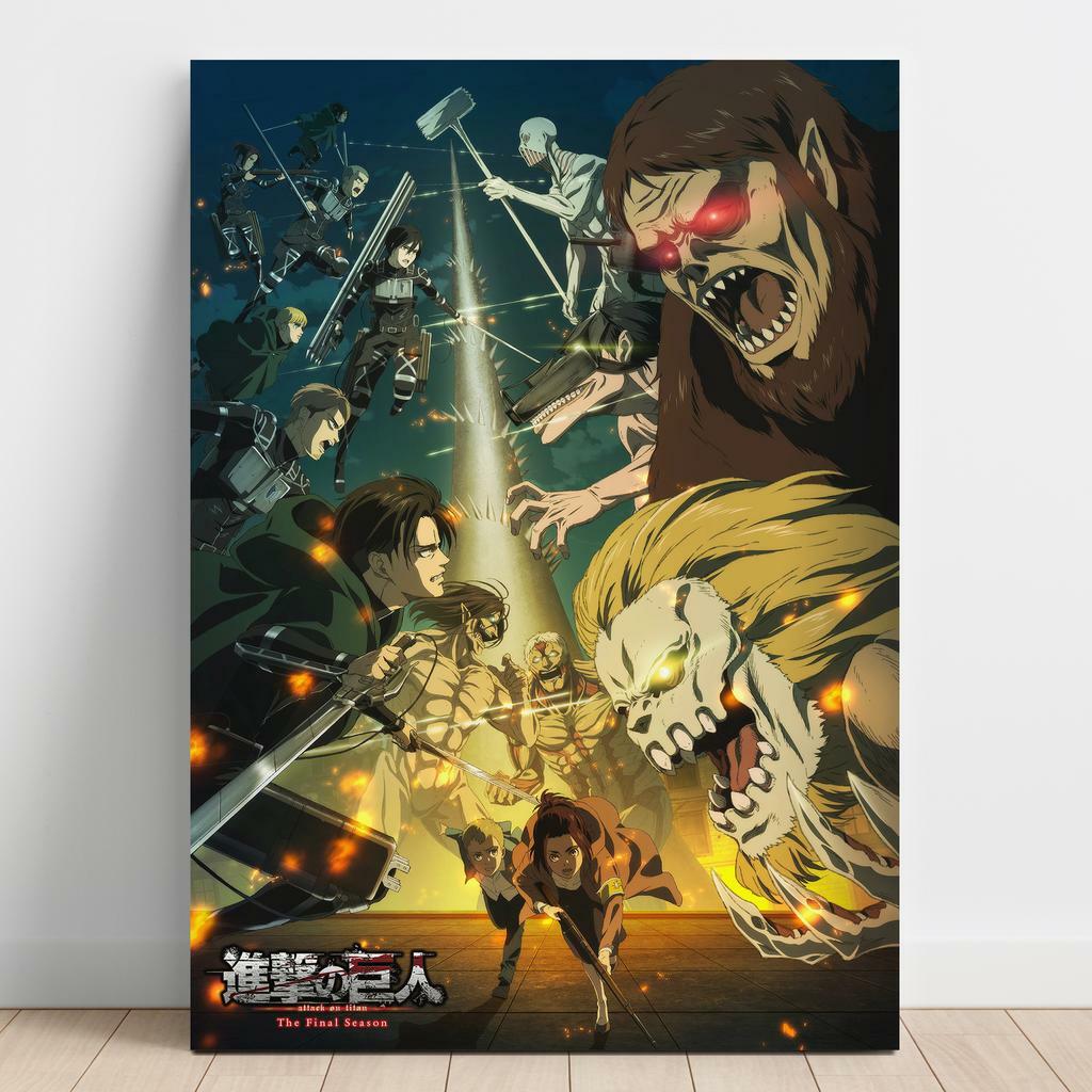 Картина на полотні Атака Титанів (Attack on Titan) AQ57