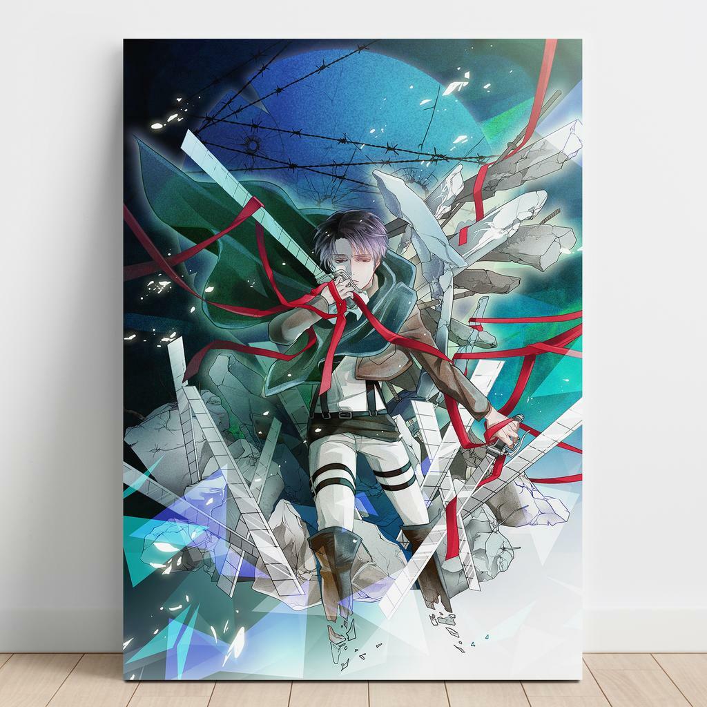 Картина на полотні Атака Титанів (Attack on Titan) AQ60