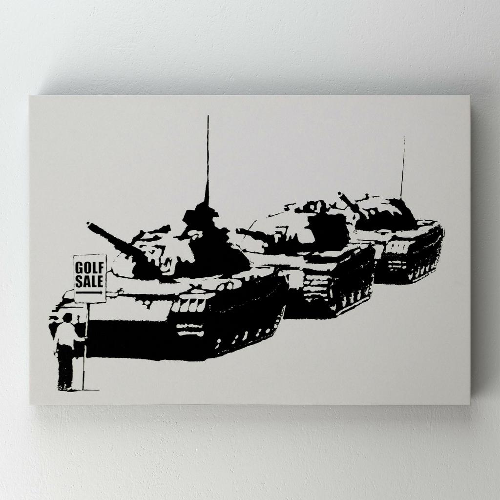 Картина на полотні Бенксі (Banksy) BY19