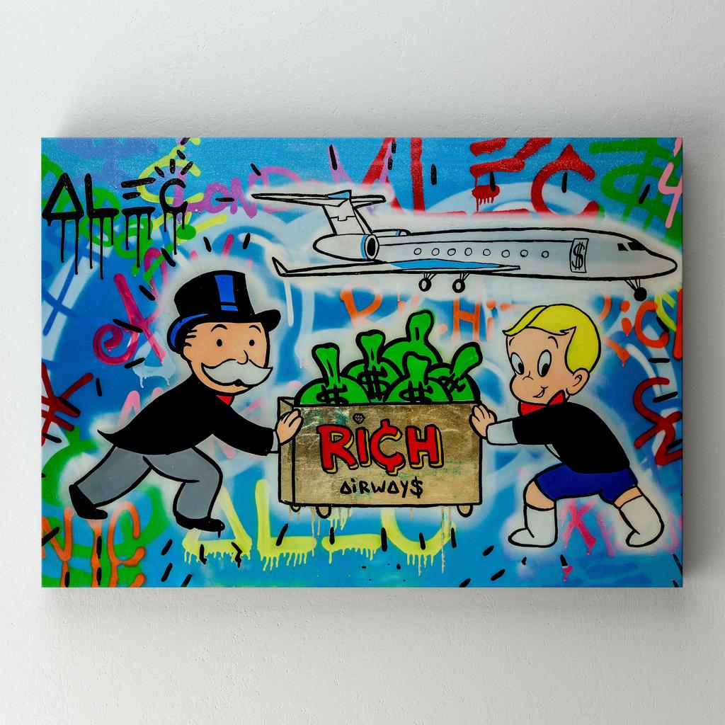 Картина на полотні Алек Монополі (Alec Monopoly) AL18