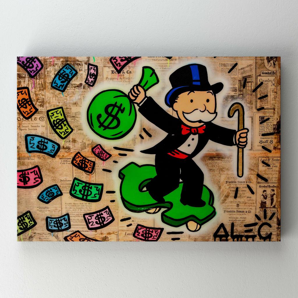 Картина на полотні Алек Монополі (Alec Monopoly) AL30