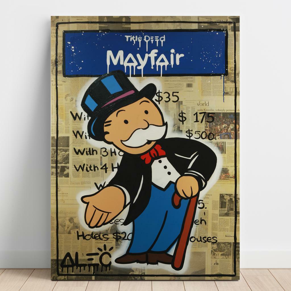 Картина на полотні Алек Монополі (Alec Monopoly) AL55