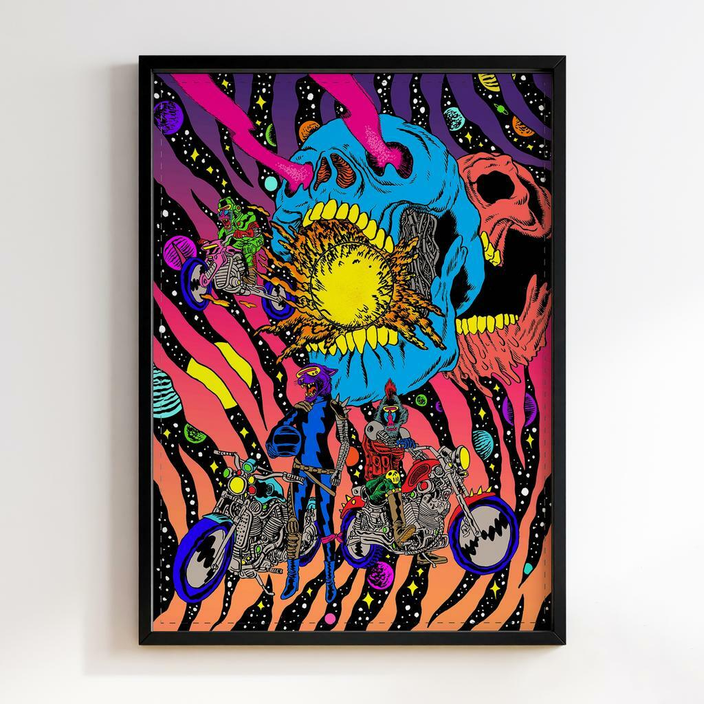 Постер Поп-Арт Череп (Pop-Art) SK01