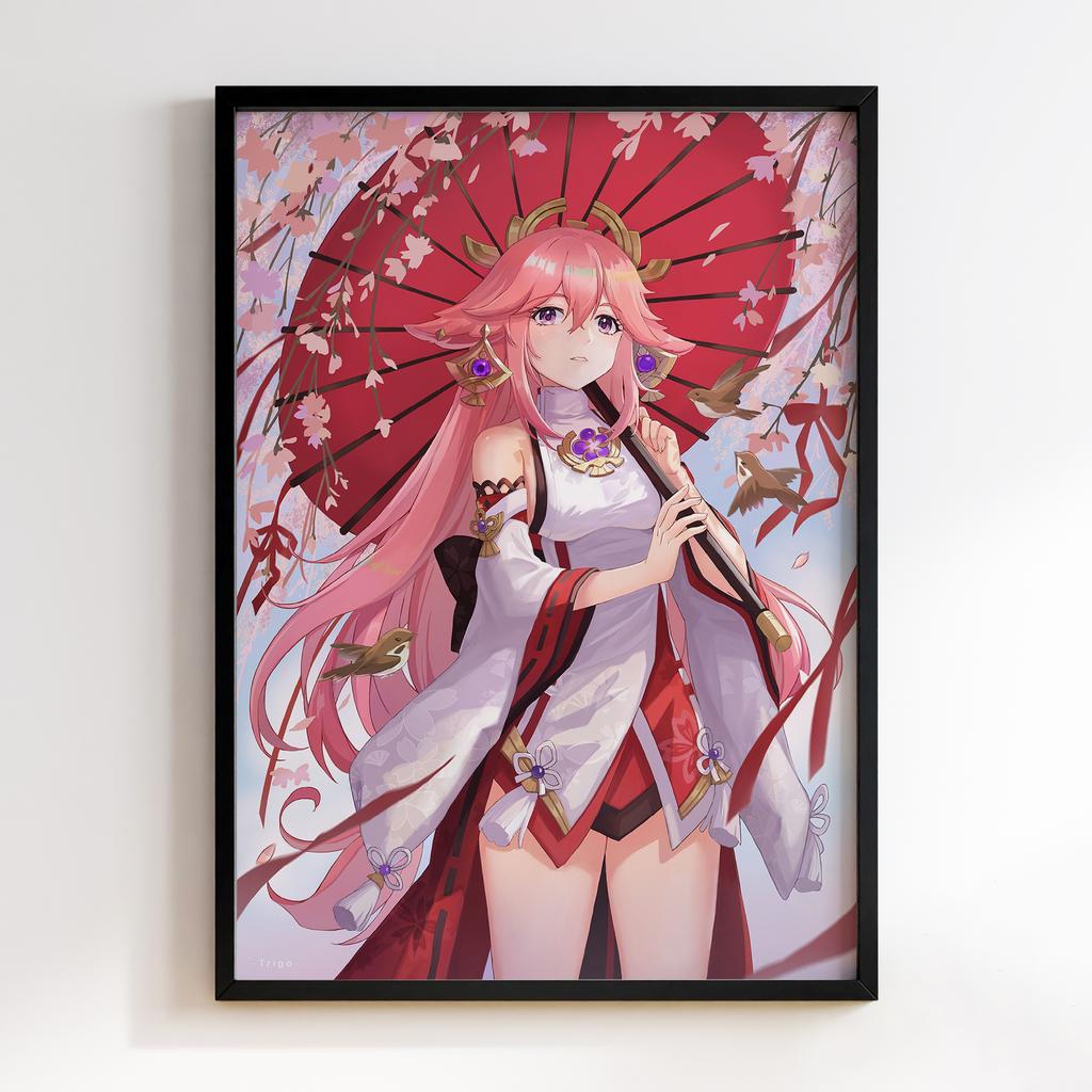 Постер Genshin Impact Yae Miko YM23